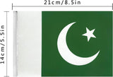 Pakistan Flag Banner Garland, 20 Mini Patriotic Party Decor, 16 Ft Outdoor Celebration