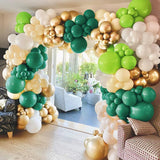 Green White Balloon Arch Kit, Jungle Party Decor, Birthday Baby Shower Garland