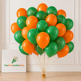 Orange Green Latex Balloons, 12 Inch Party Decor (80 Pcs)