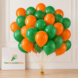 Orange Green Latex Balloons, 12 Inch Party Decor (80 Pcs)