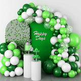 Green Balloon Set, Lime Emerald Confetti, St Patrick Jungle Birthday Party Decor