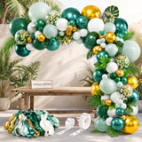 Green Gold Balloon Arch Kit, Graduation Party Decoration Supplies