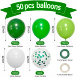 Green Emerald Confetti Balloons, Jungle Safari Birthday Party Decoration