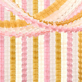 Pink Peach Gold Streamer Garland | Four Leaf Clover Paper Banner | Bridal Shower Decor