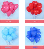 Rainbow Heart Balloons | 10 Inch Colorful Latex Party Decor