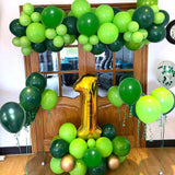 Dark Green Latex Balloons, Jungle Forest Party Decoration Supplies