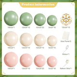 Sage Green Pink Balloon Garland Arch Kit | Pastel Wedding Birthday Party Decor