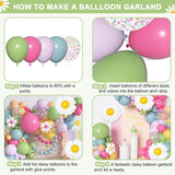 Daisy Balloon Arch Garland Kit | Pastel Flower Party Decor (168 Pc)