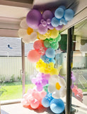 Daisy Balloon Arch Kit | Pastel Rainbow Garland, Flower Party Decor