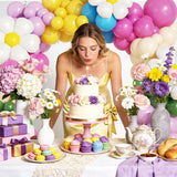 Daisy Flower Balloon Arch Kit | Pink Yellow Green Spring Garland (Baby Shower, Birthday)