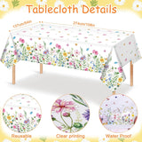 Daisy Balloon Arch Kit | Wildflower Garland, Tablecloth | Baby Shower, Birthday Decor