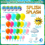Tropical Pool Party Balloon Arch Kit | Beach Luau Summer Birthday Decor