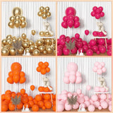 Sunset Pink Orange Balloon Arch Kit | Metallic Gold Confetti Party Decor