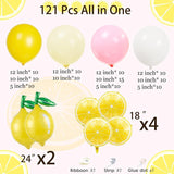 Pink Yellow Lemon Balloon Arch Kit | Sun & Lemon Mylar Balloons, Party Decor