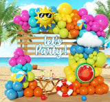 Tropical Beach Balloon Arch Kit | Pool Party Garland with Summer Theme Balloons