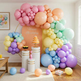 Pastel Rainbow Balloon Arch Garland Kit | Assorted Latex Party Decor