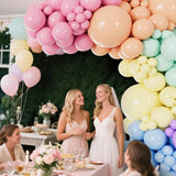 Pastel Rainbow Balloon Arch Garland Kit | Assorted Latex Party Decor