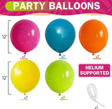 Tropical Balloons | Hot Pink, Orange, Teal, Yellow, Green Party Decor