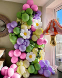 Fairy Balloon Arch Kit | Lavender, Green, Rainbow Balloons, Daisy, Butterfly, Mushroom Decor