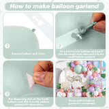 Macaron Balloon Garland Kit | Dusty Pink, Purple, Green Arch for Parties