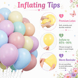 Pastel Macaron Balloons | 12 Inch Rainbow Latex Party Decor