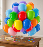 Assorted Rainbow Latex Balloons | 12 Inch Multicolor Party Decor