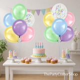 Macaron Balloon Centerpieces Kit | Pastel Spring Party Table Decor