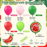 Watermelon Balloon Arch Kit | Pink Green Red Garland, Summer Birthday Party Decorations