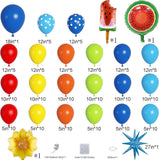 Summer Tropical Balloon Arch Kit | Pool Beach Luau Party Decor, Watermelon Sun Balloons