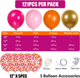 Pink Orange Balloon Garland Kit | Sunset Bachelorette, Baby Shower Decor