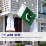 Pakistan Flag 3x5 Feet | Fade Resistant Polyester Outdoor Patriotic Decor