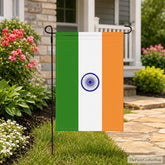 Indian Tricolor Garden Flag, Outdoor Patriotic Decor, Independence Day Display