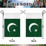 Pakistan Garden Flag 12x18 Inch, Double Sided Patriotic Yard Decor