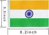 India Flag Banner, 50 Ft Patriotic Pennant, 38 Mini Flags, Indoor Outdoor Party Decor