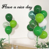 Green Balloon Set, Emerald Lime Forest Confetti Party Decor