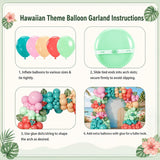 Hawaiian Balloon Garland Kit | Tropical Coral Blush Pink Luau Arch Party Decor