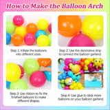 Pool Party Balloon Arch Kit | Colorful Summer Beach Ball Garland Decor
