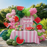 Watermelon Balloon Arch Kit | One in a Melon Birthday Party Decor
