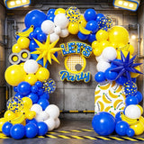 Navy Blue Yellow Balloon Arch Kit | Banana Birthday Party Decorations, Summer Theme