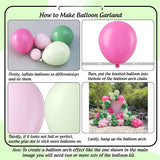 Pink Sage Green Balloon Arch Garland Kit | Safari Birthday Party Decor