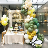 Sage Green Yellow Balloon Arch Kit | Honey Bee Baby Shower, Birthday Decor