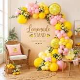 Pink Yellow Lemon Balloon Arch Kit | Pastel Party Decor (Birthday, Baby Shower)