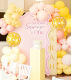 Pink Yellow Lemon Balloon Arch Kit | Pastel Party Decor (Birthday, Baby Shower)