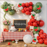 Tomato Balloon Arch Kit | Farmers Market, Pizza Party Decorations
