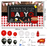 Baby Q Balloon Arch Kit | Red Black White BBQ Shower Decorations