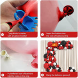 Baby Q Balloon Arch Kit | Red Black White BBQ Shower Decorations