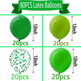 Green Confetti Latex Balloons, 12 Inch Party Decor Set