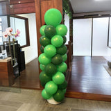Green White Balloon Set, St Patrick Birthday Jungle Party Decor