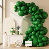 Dark Green Balloon Arch Kit, Hunter Emerald Garland, Jungle Safari Party Decor