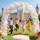 Sprinkle Confetti Balloons, 12 Inch Clear Latex Party Decor